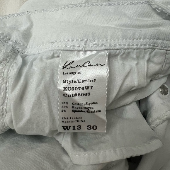 White KanCan Button Fly Skinny Jeans Sz 13/30 - Picture 2 of 3